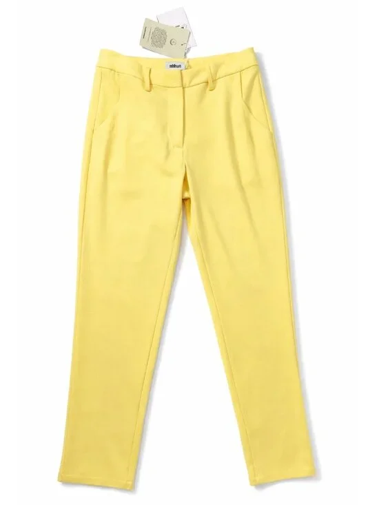Bold Yellow Statement Pant | Minimum Tailored Ankle Trousers | Size 6 | NWT - Picture 2 of 12